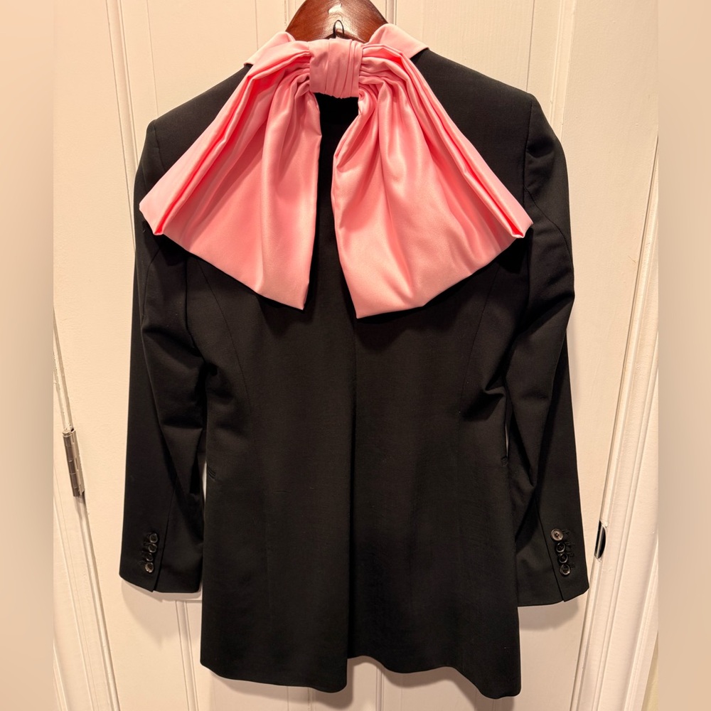 Zara Women's Blazer with Pink Lapel
